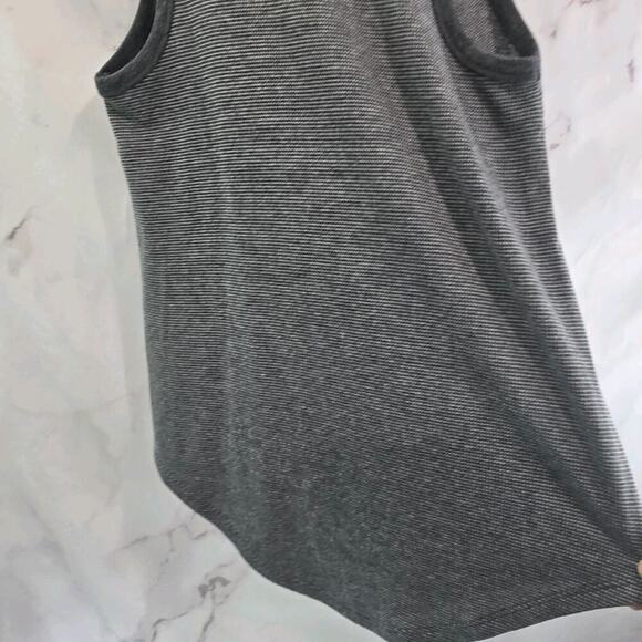 Anthropologie Top Womens Small Tank Gray Racerback Lilla P Sleeveless Cotton - Picture 9 of 10